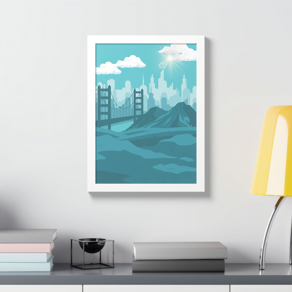 Blue Cityscape Home Decor