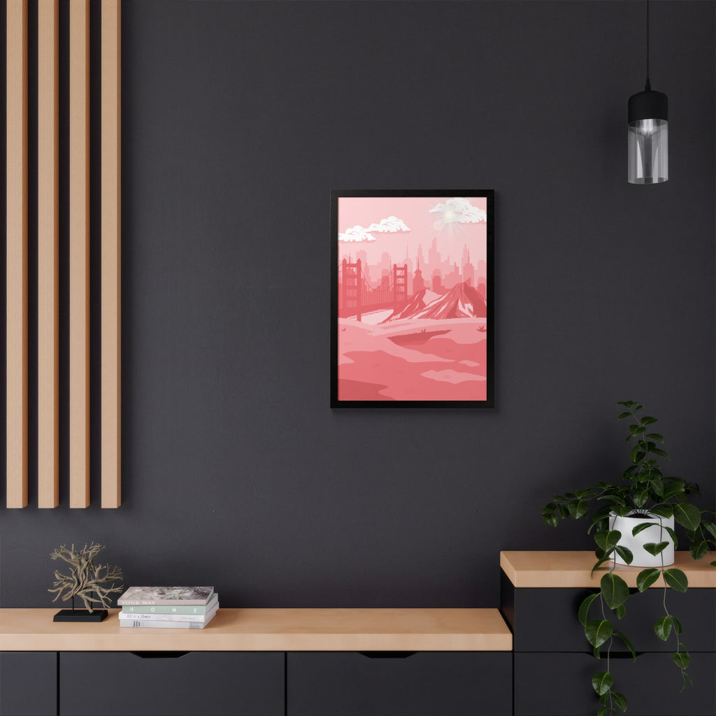 Pink Cityscape Home Decor