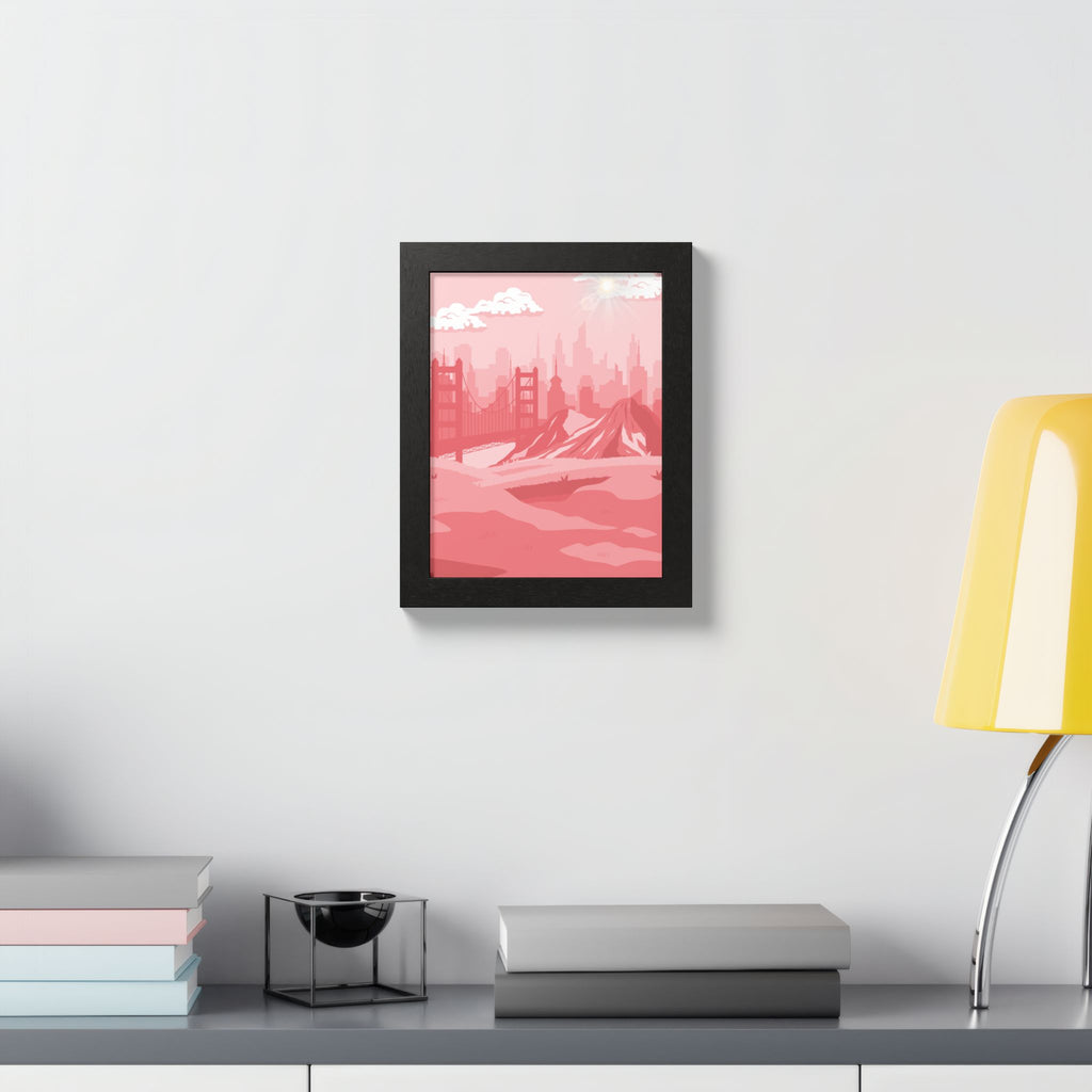 Pink Cityscape Home Decor