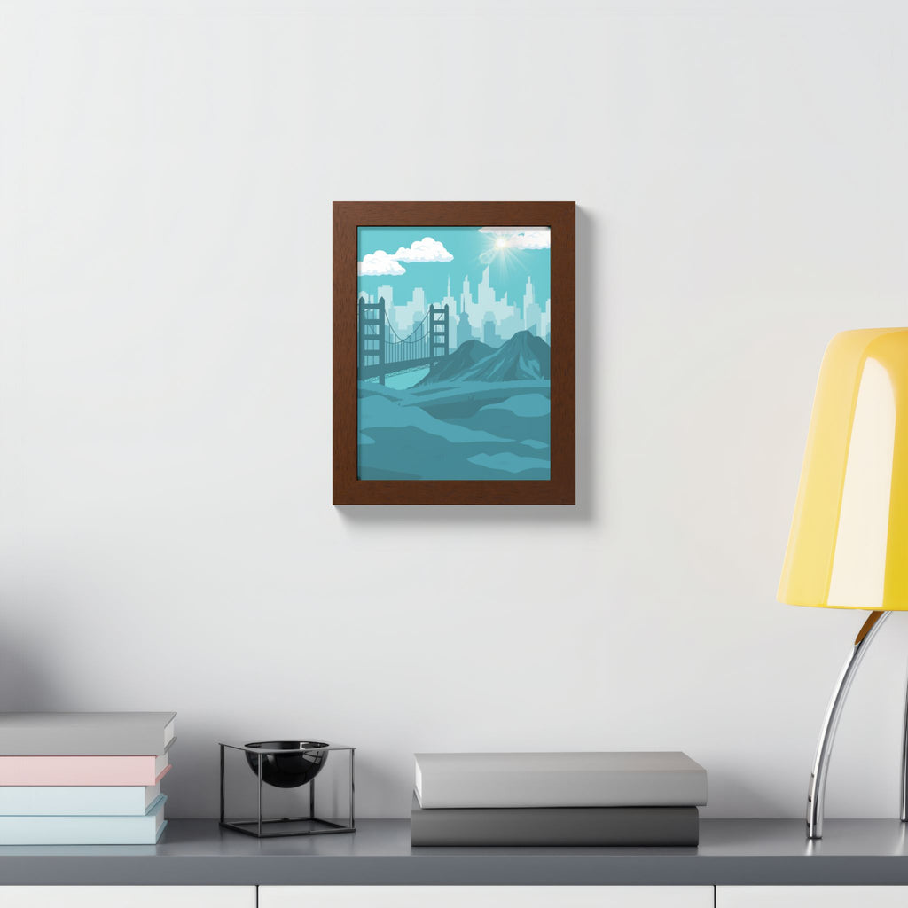Blue Cityscape Home Decor