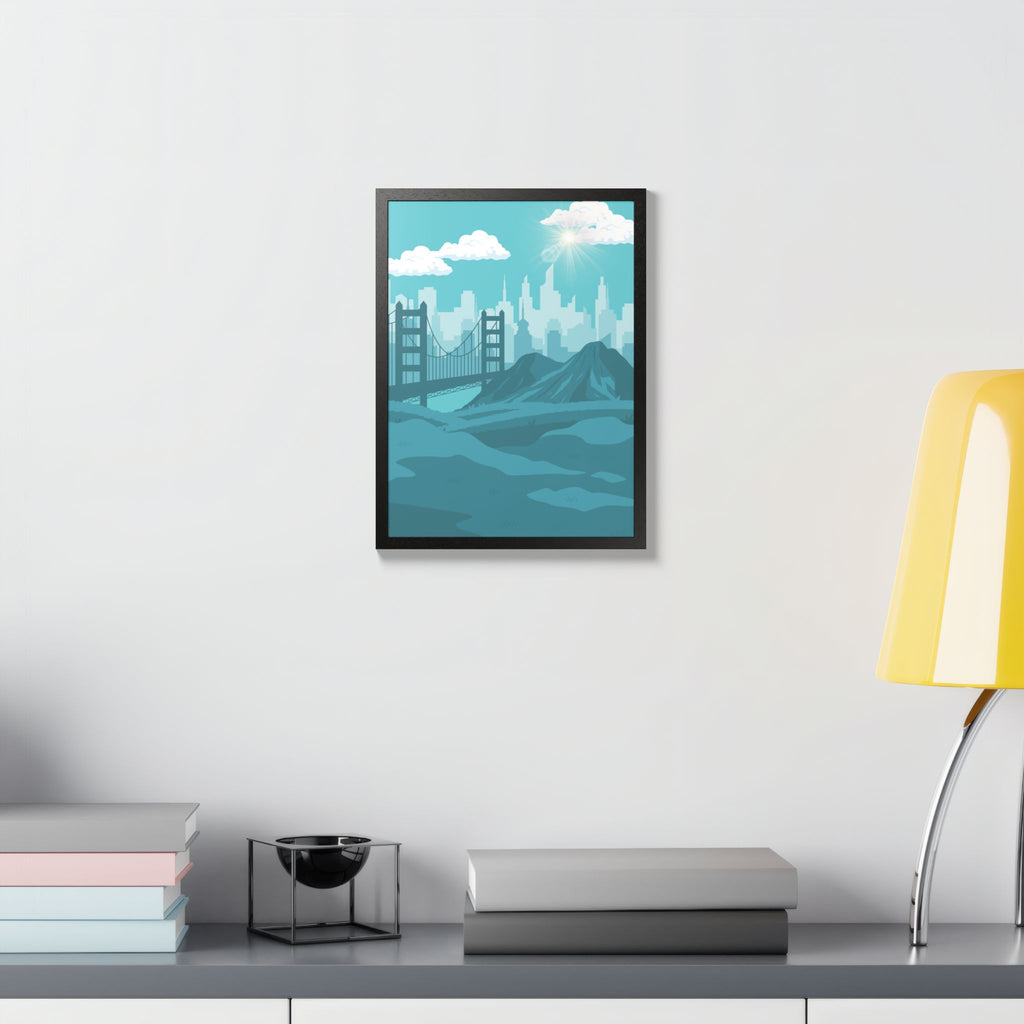 Blue Cityscape Home Decor