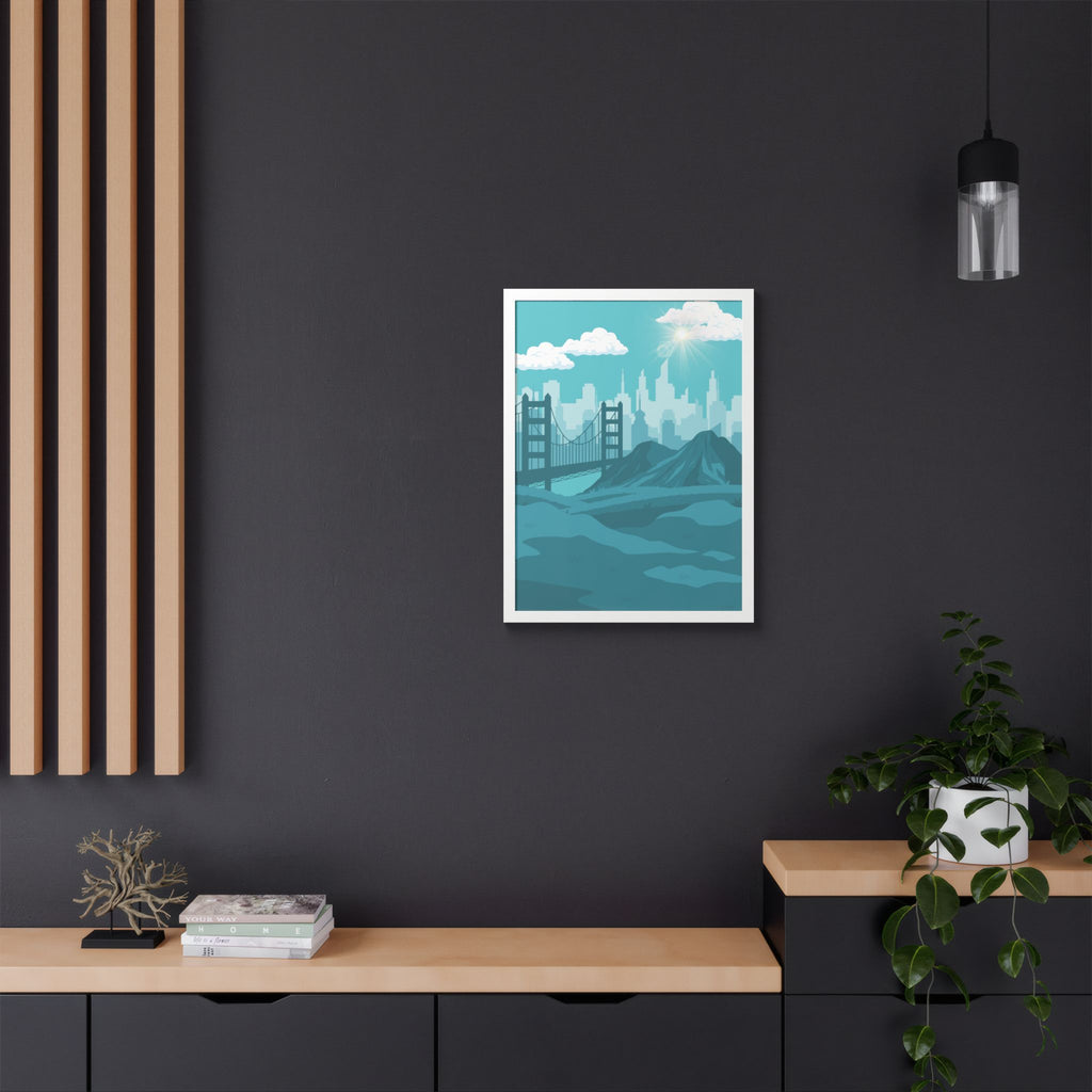 Blue Cityscape Home Decor