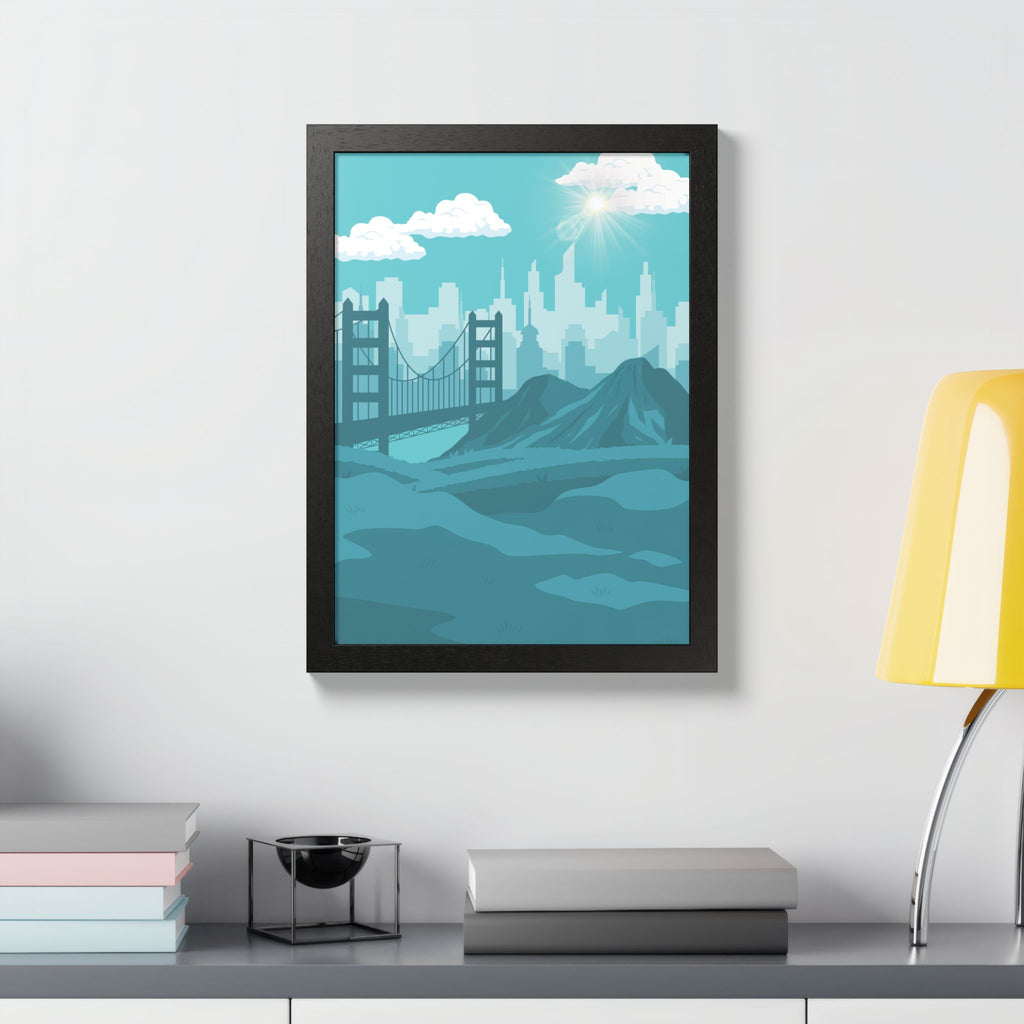 Blue Cityscape Home Decor
