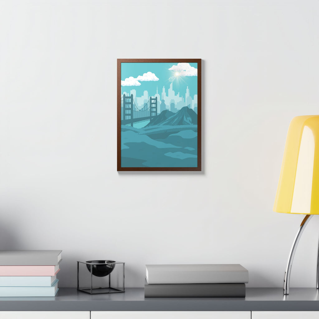 Blue Cityscape Home Decor