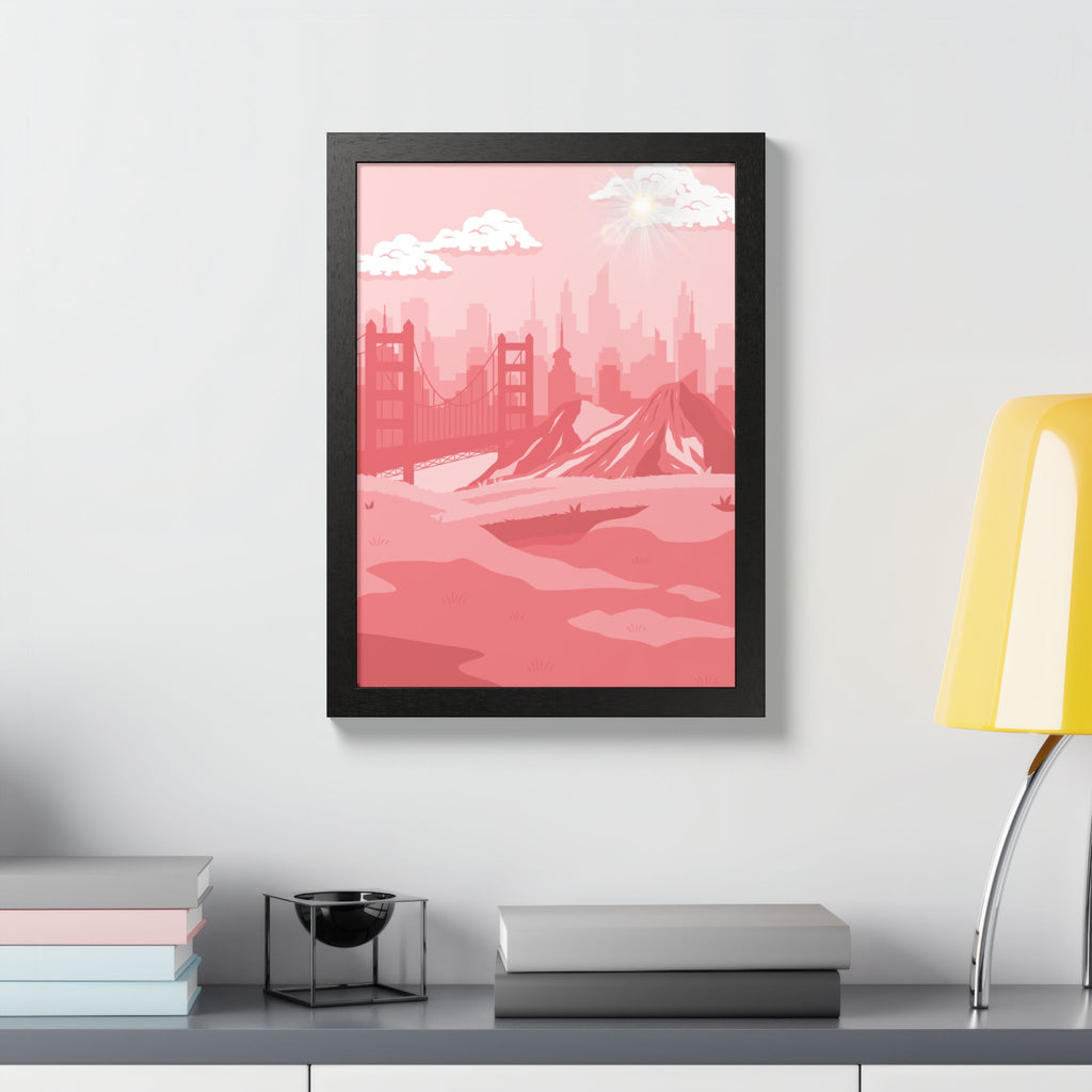 Pink Cityscape Home Decor