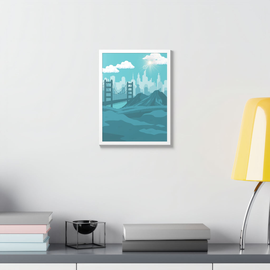 Blue Cityscape Home Decor