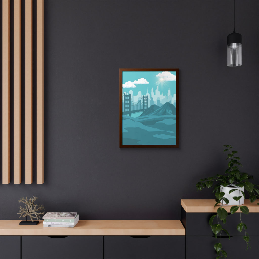 Blue Cityscape Home Decor