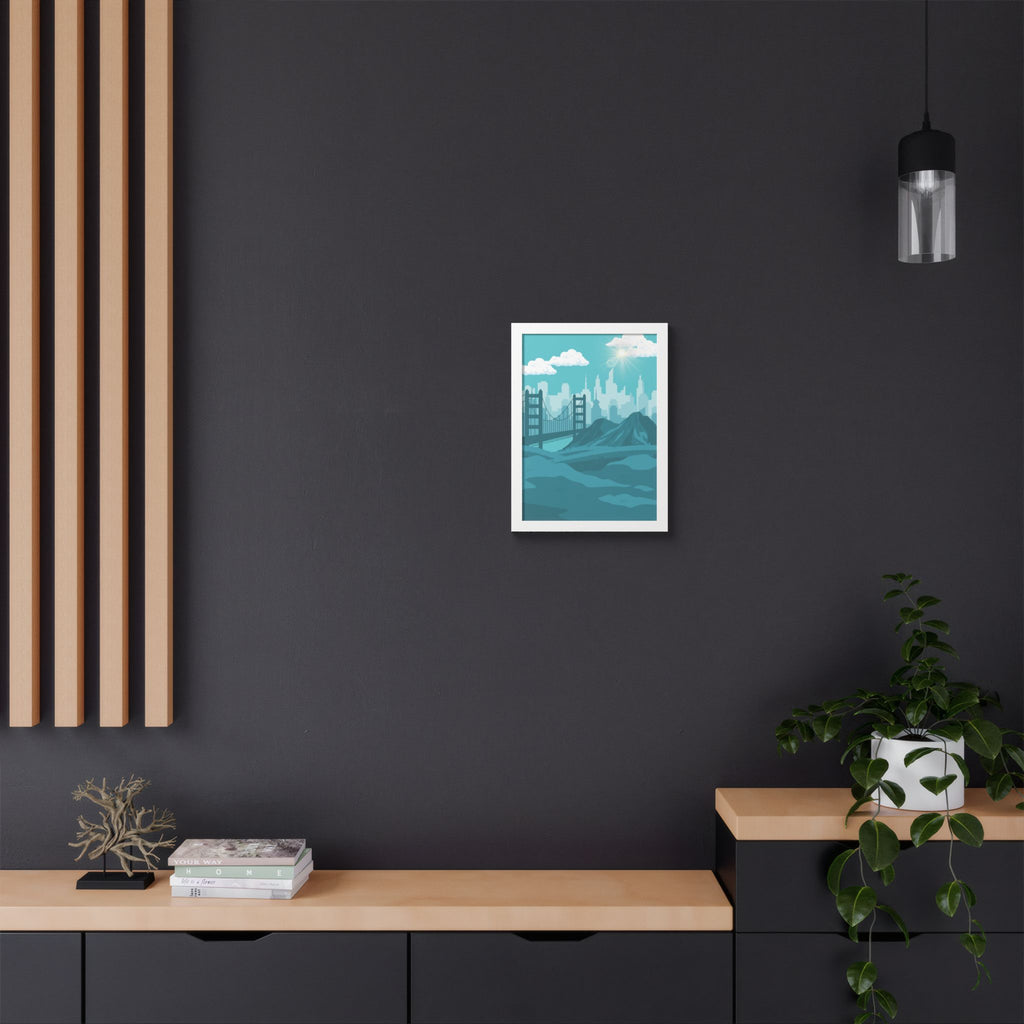 Blue Cityscape Home Decor