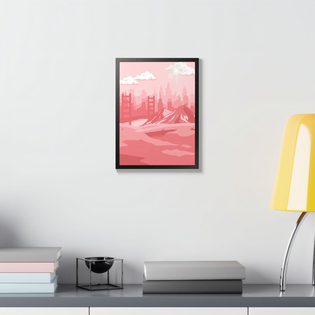 Pink Cityscape Home Decor