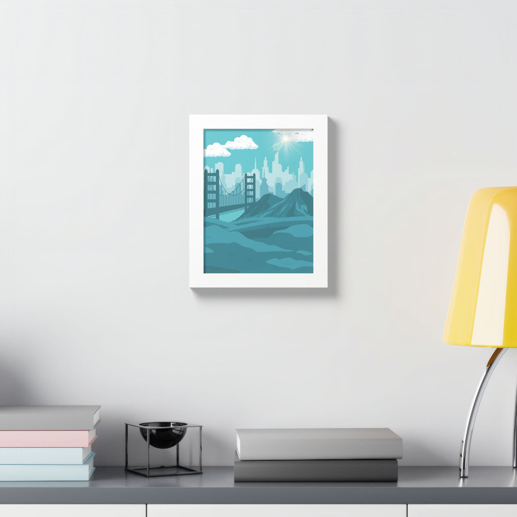 Blue Cityscape Home Decor